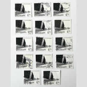 FRIM�RKER DANMARK | 1999 - AFA 1221 - Det Kongelige Bibliotek - 14 x 8,75 Kr. sort - Stemplet