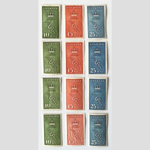FRIM�RKER DANMARK | 1929 - AFA 178-80 - 4 x Kr�ftfrim�rker i komplet s�t - Ubrugt