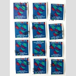 FRIM�RKER DANMARK | 1990 - AFA 977 - Diabetesforeningen - 3,50 Kr. + 50 �re x 12 stk. - Flot Stemplet 