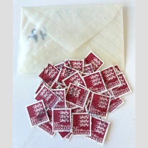 FRIM�RKER DANMARK | 2009 - AFA 1562 - Lille Rigsv�ben - 10,50 Kr. r�d x 47 stk. i pose - Stemplet