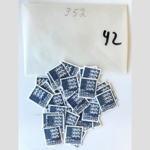 FRIM�RKER DANMARK | 2004 - AFA 1375 - Lille Rigsv�ben - 12,50 Kr. st�lgr� x 42 stk. i pose - Stemplet
