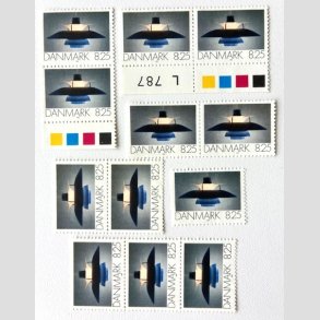 FRIM�RKER DANMARK | 1991 - AFA 0998 - Dansk Brugskunst - 8,25 Kr. flerfarvet x 12 stk. - Postfrisk