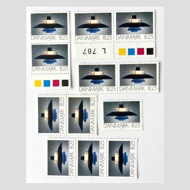 FRIM�RKER DANMARK | 1991 - AFA 0998 - Dansk Brugskunst - 8,25 Kr. flerfarvet x 12 stk. - Postfrisk
