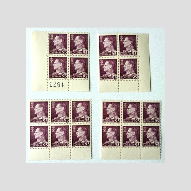FRIM�RKER DANMARK | 1963 - AFA 419 - Fr. IX 95 �re m�rkr�dlilla x 20 stk. - Postfrisk