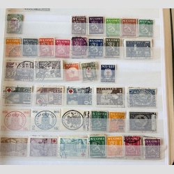 FRIMRKER FINLAND | Tyk lagerbog fra ldre til nyere, mange mrker sidder i lag - Stemplet