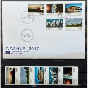 FRIMRKER DANMARK | 2017 - AFA 1894-98 - Aarhus 2017 - komplet 5-stribe + FDC - Postfrisk
