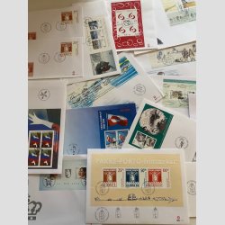 FRIMRKER GRNLAND+FRERNE | FDC | Stort parti med mange hundrede stk. incl. de bedre.  