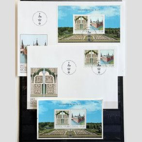 FRIMRKER DANMARK | 2017 - AFA 1893A - Frederiksborg Slot. - Miniark + 2 x FDC - Postfrisk/Stemplet