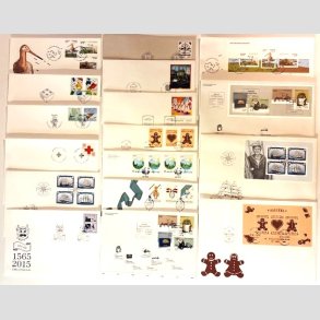 FRIM�RKER DANMARK | 2015 - FDC fra �rgang 2015 incl. miniark