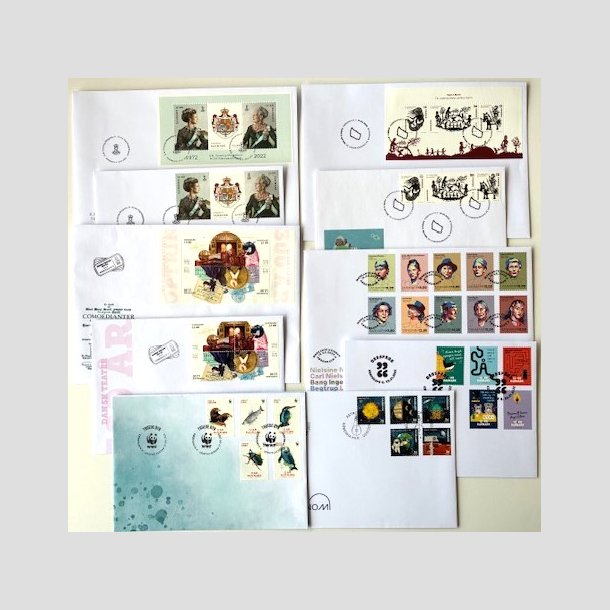 FRIM�RKER DANMARK | 2022 - FDC fra �rgang 2022 incl. miniark