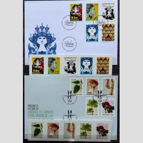 FRIMRKER DANMARK | 2018 - AFA 1922-6+1941-5 - Bjrn Wiinblad mv - 2 x striber + 2 x FDC - Postfrisk