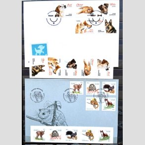 FRIMRKER DANMARK | 2019 - AFA 1973-7+1991-5 - Min hund mv. - 2 x striber + 2 x FDC - Postfrisk