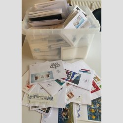 FRIMRKER GRNLAND+FRERNE | FDC | Stort parti med mange hundrede stk. incl. de bedre.  