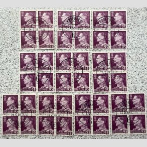 FRIMRKER DANMARK | 1963 - AFA 419 - ENGROS - 10 x 4-blokke - Center Stemplet