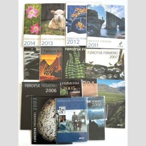 FRIM�RKER F�R�ERNE | 2000-2014  - 15 stk. �rsmapper (komplet) - Postfrisk