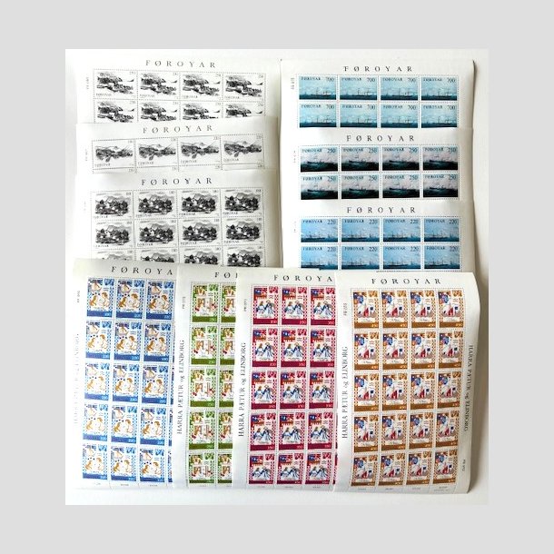 FRIM�RKER F�R�ERNE | 1982-83 - 3 stk. tidlige komplette helarks�t - Postfrisk