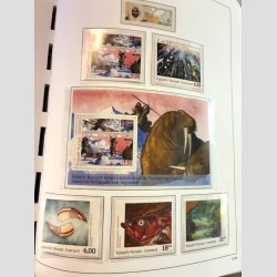 FRIM�RKER GR�NLAND | SAMLING + LAGER | Fin samling i Stender med meget postfrisk + noget lager  