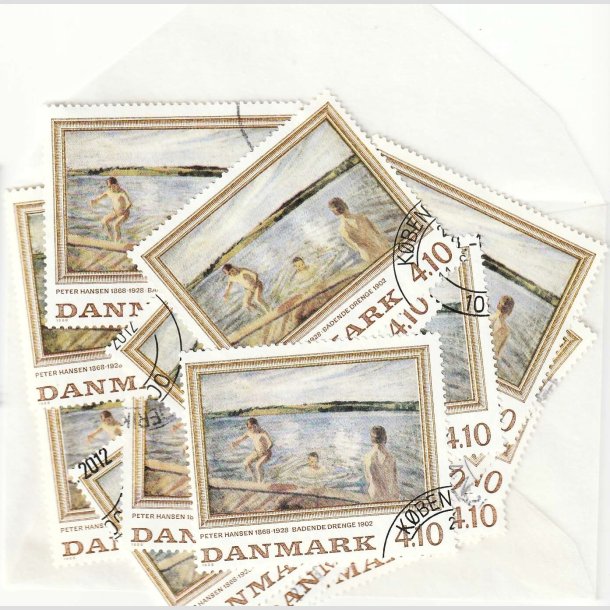 FRIMRKER DANMARK | 1988 - AFA 921 - Peter Hansen - 4,10 Kr. flerfarvet x 20 stk. - Stemplet