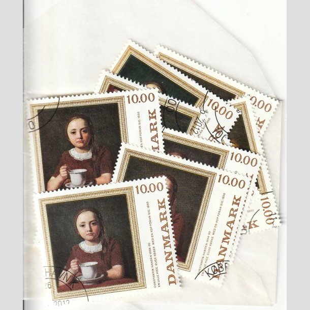 FRIMRKER DANMARK | 1989 - AFA 950 - 10,00 Kr. x 15 stk. - Pnt Stemplet