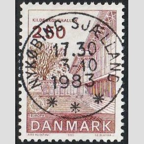 FRIM�RKER DANMARK | 1983 - AFA 778 - EU Bygningskunst - 2,50 Kr. r�d/r�dbrun - Pragt Stemplet