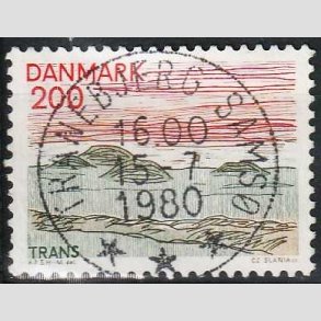 FRIM�RKER DANMARK | 1979 - AFA 688 - Nordjylland - 200 �re flerfarvet - Pragt Stemplet Tranebjerg