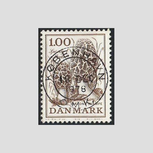 FRIMRKER DANMARK | 1978 - AFA 669 - Sjldne svampe - 1,00 Kr. brun - Pragt Stemplet