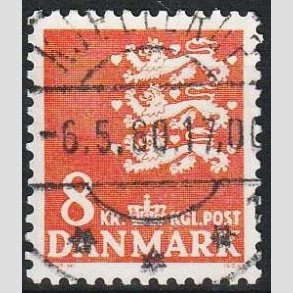 FRIMRKER DANMARK | 1979 - AFA 681 - Rigsvben 8 Kr. orange - Pragt Stemplet Kjellerup