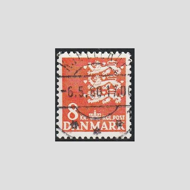 FRIMRKER DANMARK | 1979 - AFA 681 - Rigsvben 8 Kr. orange - Pragt Stemplet Kjellerup