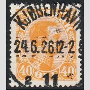 FRIMRKER DANMARK | 1925-26 - AFA 150 - Chr. X 40 re orange - Lux Stemplet 