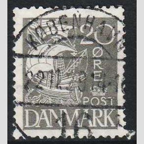 FRIM�RKER DANMARK | 1927 - AFA 170 - Karavel 20 �re gr� - Lux Stemplet 