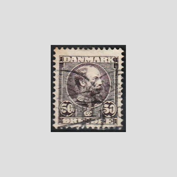 FRIMRKER DANMARK | 1904-05 - AFA 50 - Chr. IX 50 re lilla - Stemplet