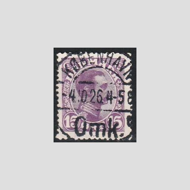 FRIMRKER DANMARK | 1913 - AFA 70 - Chr. X 15 re violet - Lux Stemplet