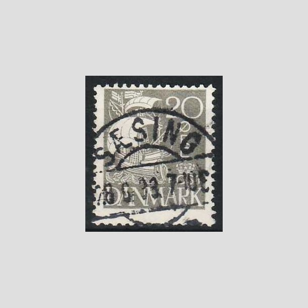 FRIMRKER DANMARK | 1927 - AFA 170 - Karavel 20 re gr - Lux Stemplet Ssing