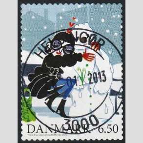 FRIMRKER DANMARK | 2010 - AFA 1637E - Vintereventyr - 6,50 Kr. - Pragt Stemplet Helsingr