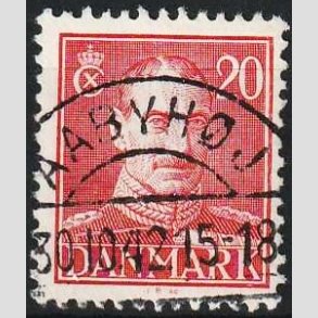 FRIMRKER DANMARK | 1942-44 - AFA 276 - Chr. X 20 re rd - Lux Stemplet Aabyhj