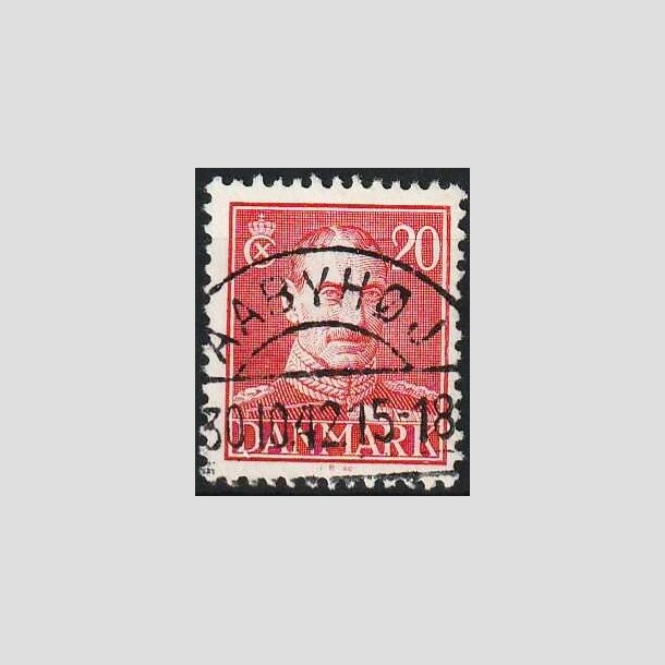 FRIMRKER DANMARK | 1942-44 - AFA 276 - Chr. X 20 re rd - Lux Stemplet Aabyhj