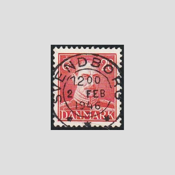 FRIMRKER DANMARK | 1942-44 - AFA 276 - Chr. X 20 re rd - Lux Stemplet Svendborg