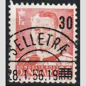 FRIMRKER DANMARK | 1955 - AFA 363 - Provisorier - 30/20 re rd - Pragt Stemplet Selletr