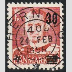 FRIMRKER DANMARK | 1955 - AFA 363 - Provisorier - 30/20 re rd - Pragt Stemplet Herning