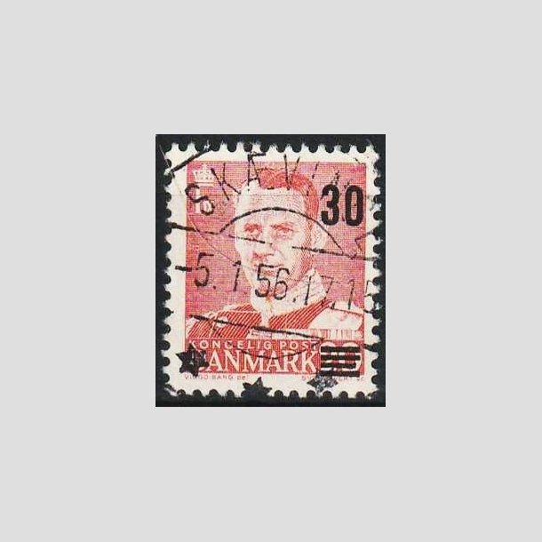 FRIMRKER DANMARK | 1955 - AFA 363a - Provisorier - 30/20 re rd - Pragt Stemplet Skvinge