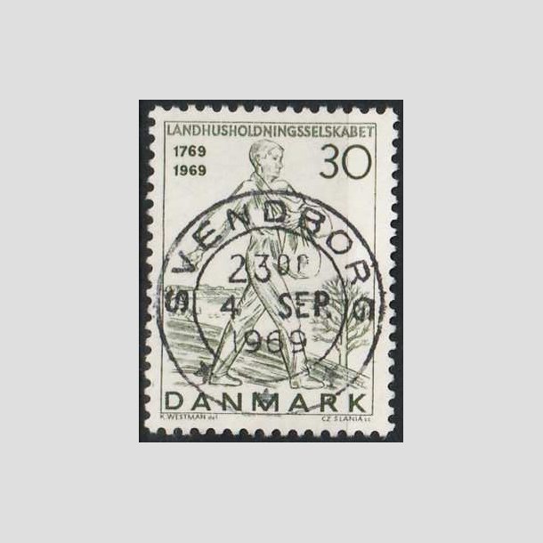 FRIMRKER DANMARK | 1969 - AFA 477 - Landhusholdningsselskabet - 30 re - Pragt Stemplet Svendborg 