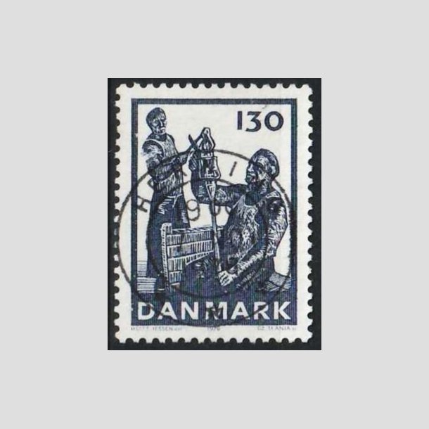 FRIMRKER DANMARK | 1976 - AFA 629 - Dansk glasproduktion - 130 re mrkbl - Pragt Stemplet Herning