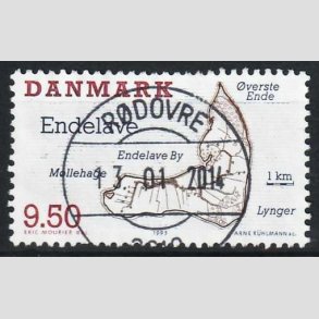 FRIM�RKER DANMARK | 1995 - AFA 1089 - Danske sm��er - 9,50 Kr. flerfarvet - Pragt Stemplet