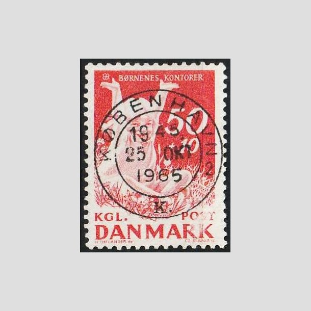 FRIMRKER DANMARK | 1965 - AFA 439F - Brnenes Kontor - 50 + 10 re rd - Pragt Stemplet