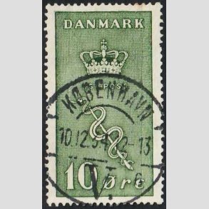 FRIMRKER DANMARK | 1929 - AFA 178 - 10+5 re grn Krftfrimrke - Lux Stemplet 