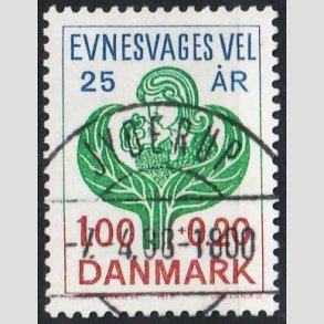 FRIMRKER DANMARK | 1977 - AFA 633 - Evnesvages vel - 1,00 + 0,20 Kr. - Pragt Stemplet Jyderup