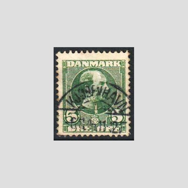 FRIMRKER DANMARK | 1905-06 - AFA 52 - Chr. IX 5 re grn - Lux Stemplet