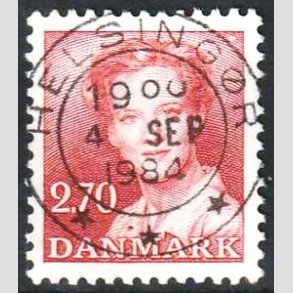 FRIMRKER DANMARK | 1984 - AFA 790 - Dronning Margrethe - 2,70 Kr. rd - Pragt Stemplet Helsingr