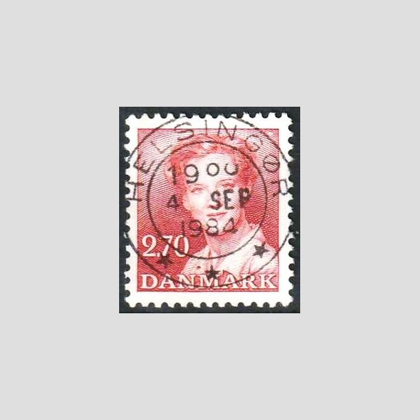 FRIMRKER DANMARK | 1984 - AFA 790 - Dronning Margrethe - 2,70 Kr. rd - Pragt Stemplet Helsingr