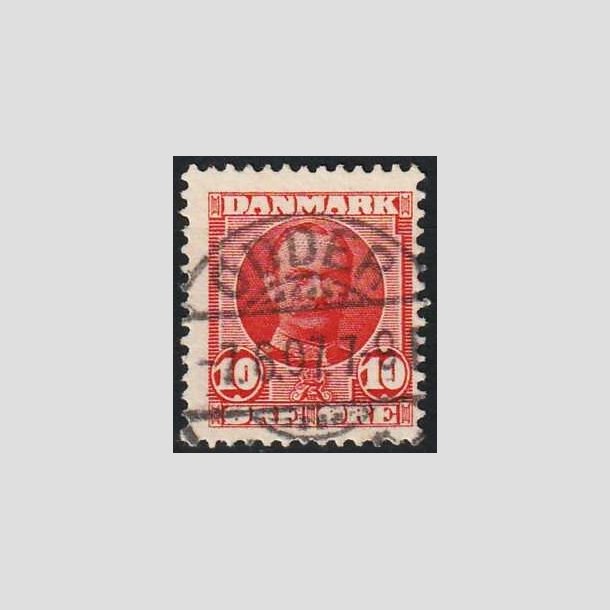 FRIMRKER DANMARK | 1907 - AFA 55 - Frederik VIII 10 re rd - Lux Stemplet "ODDER"